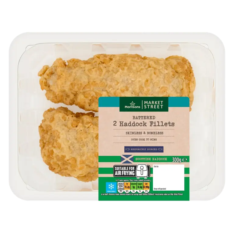 Scottish Market Street Battered Haddock