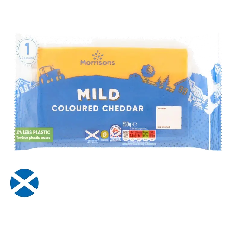 Scottish Mild Coloured Cheddar 400g