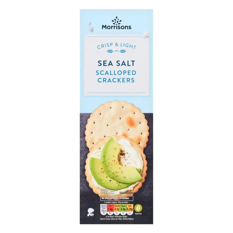 Sea Salt Scalloped Crackers