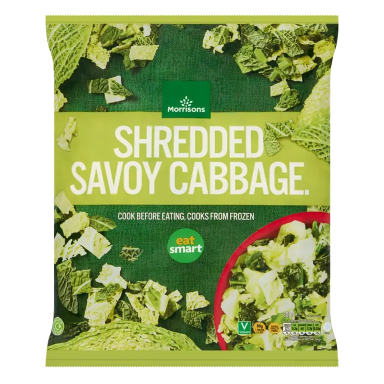 Sliced Green Cabbage 800g