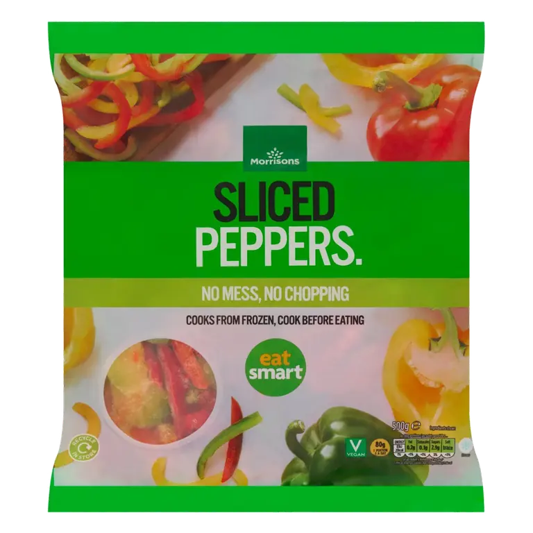 Sliced Mixed Peppers 500g