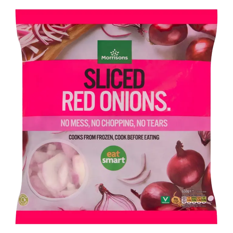 Sliced Red Onion 650g