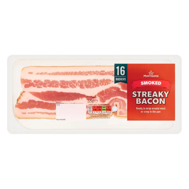 Smoked Streaky Bacon 16 Rashers