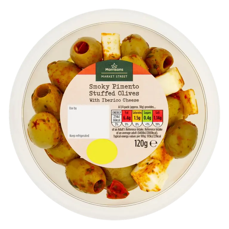 Smoky Olives With Iberico Cheese