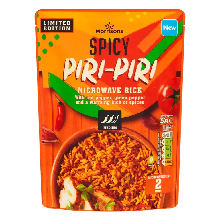 Spicy Piri Piri Microwave Rice 250g
