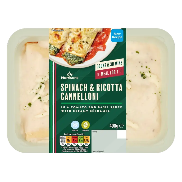 Spinach & Ricotta Cannelloni