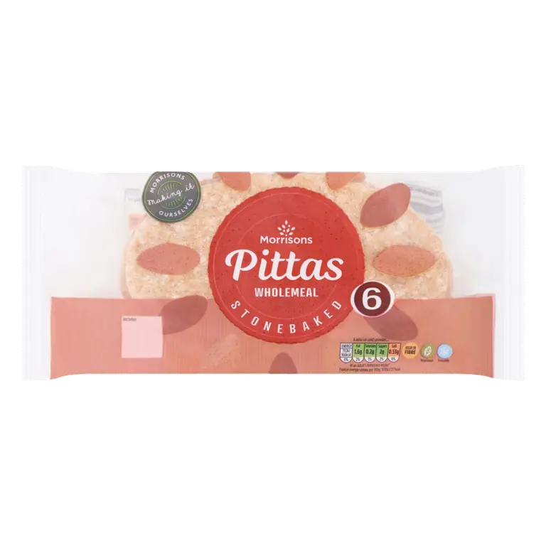 Stonebaked Wholemeal Pittas