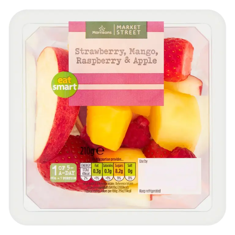 Strawberry, Mango, Raspberry & Apple