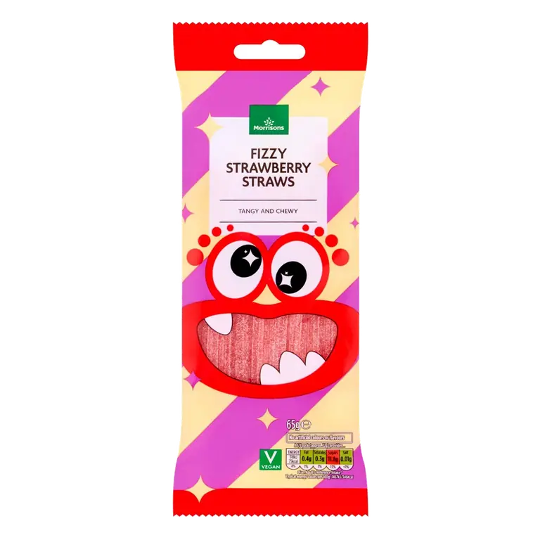 Strawberry Straws 65g