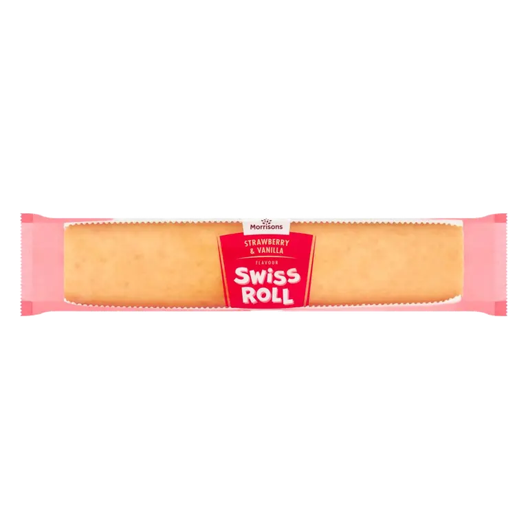 Strawberry & Vanilla Jumbo Swiss Roll
