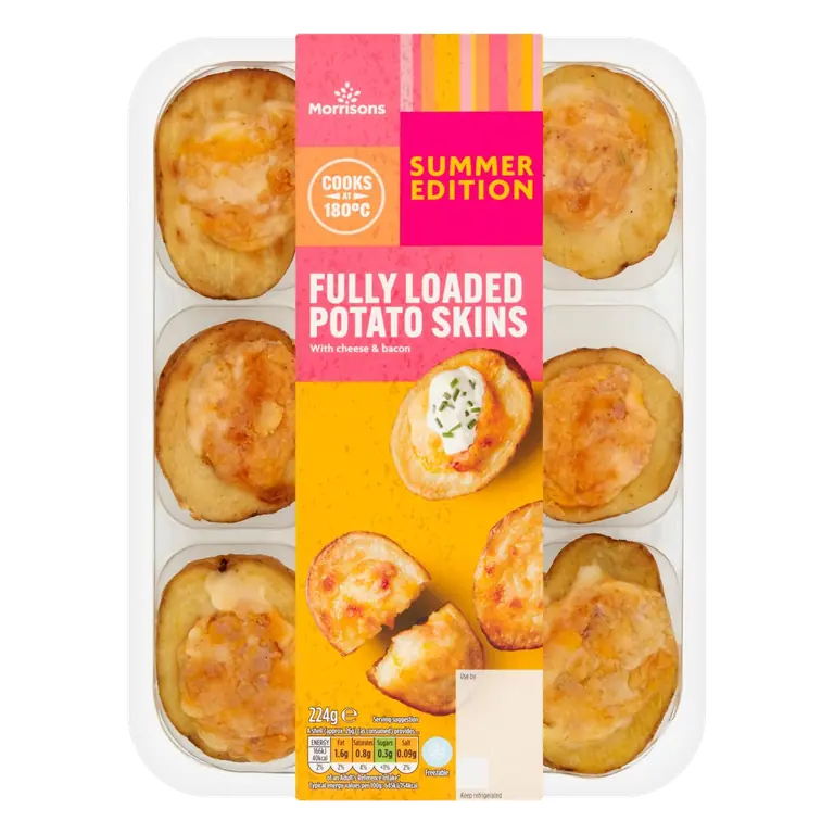 Summer Eating Cheese & Bacon Potato Shells 224g