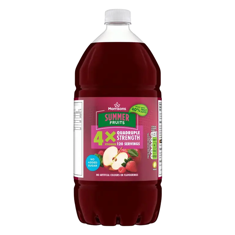 Summer Fruits Quadruple Strength Squash