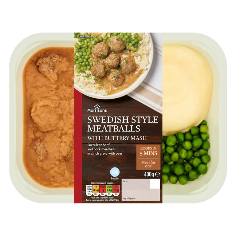 Swedish Style Meatballs With Mash