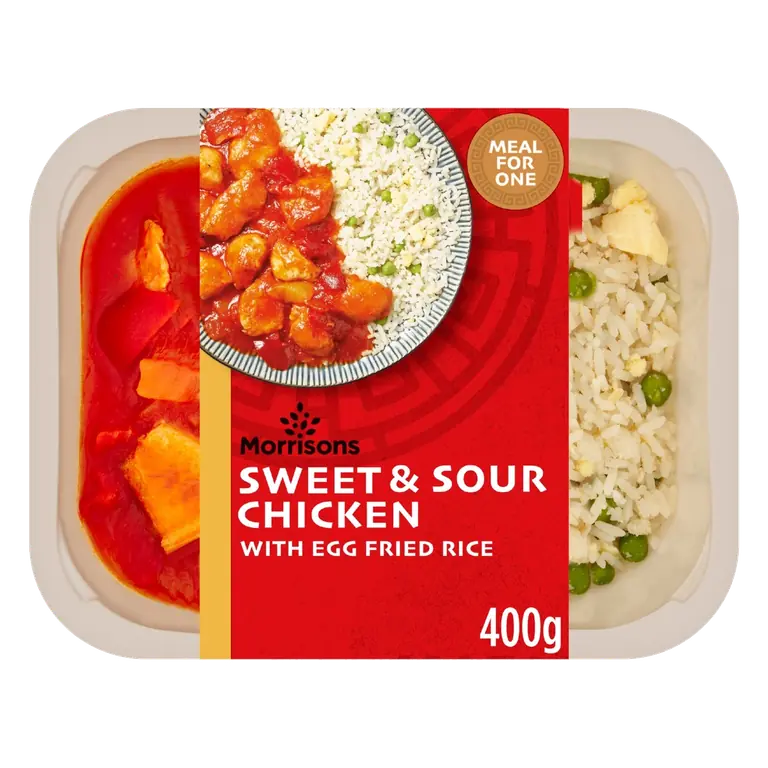 Sweet & Sour Chicken With Egg Fried Rice