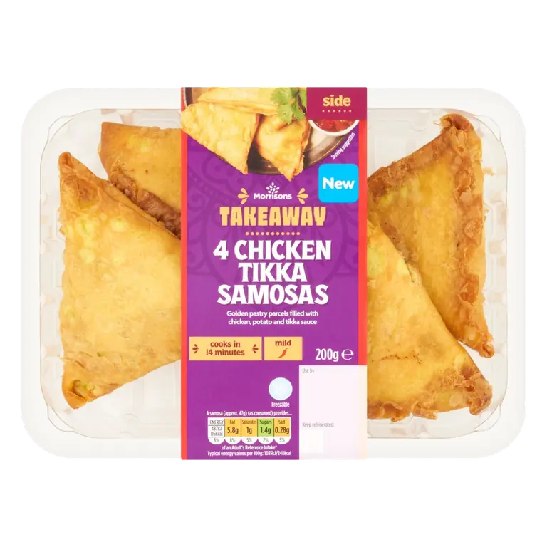 Takeaway 4 Chicken Tikka Samosas