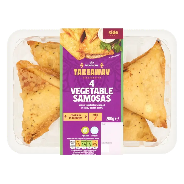 Takeaway 4 Vegetable Samosas