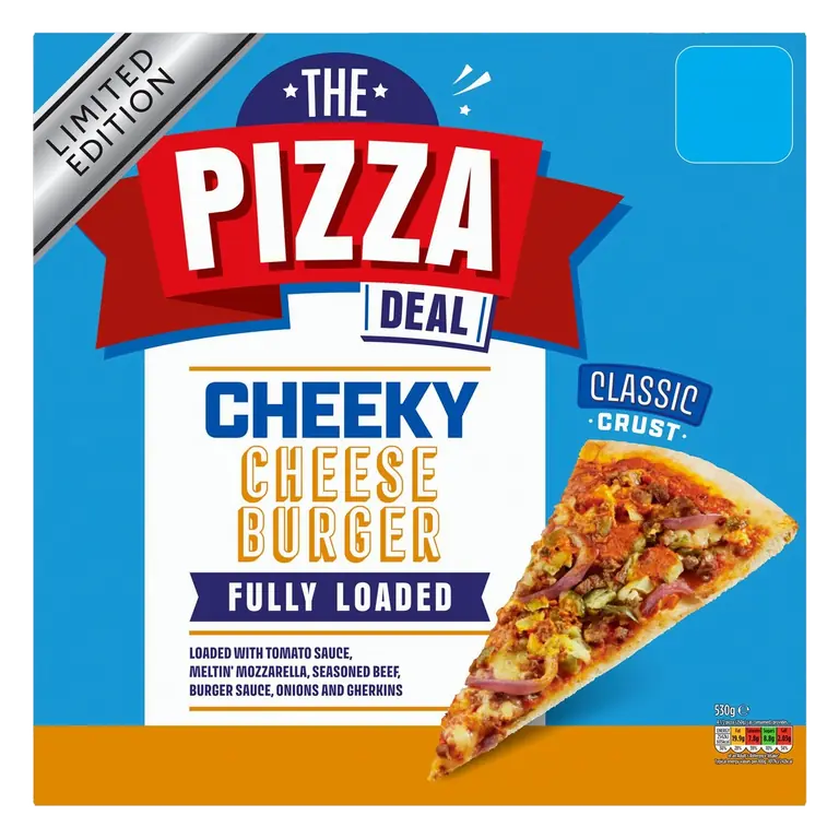 Takeaway Limited Edition Cheese Burger Pizza 530g