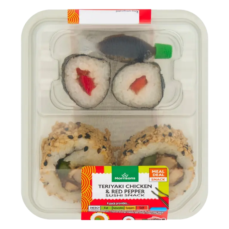 Teriyaki Chicken & Red Pepper Sushi Snack