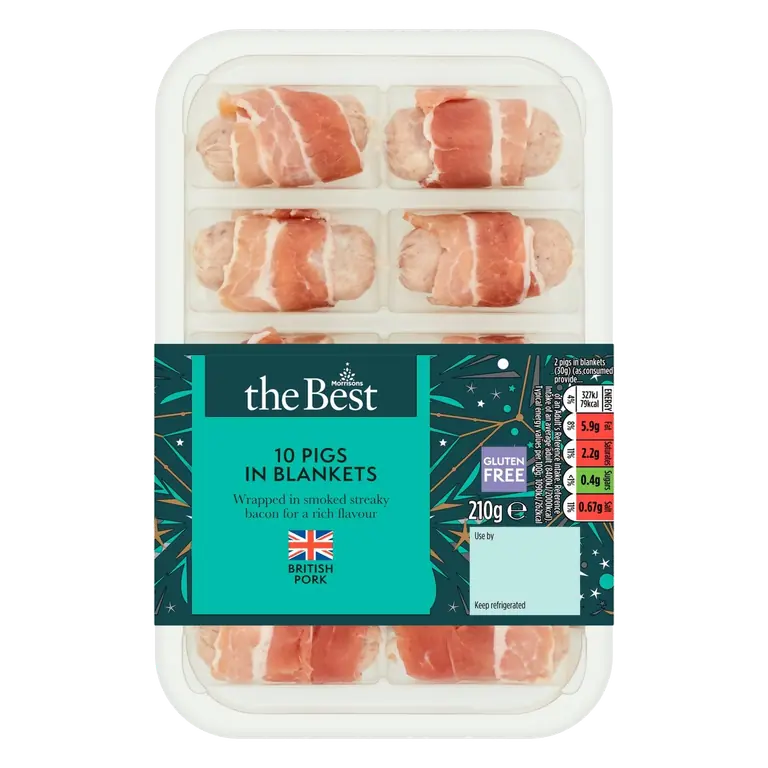 10 Pigs In Blankets 210g