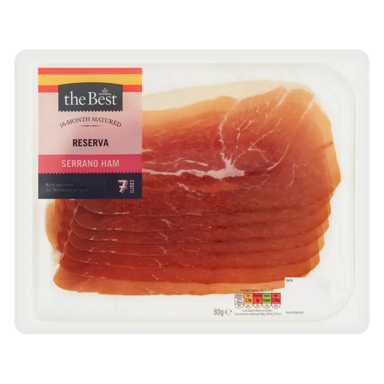 16 Month Aged Serrano Ham 80g