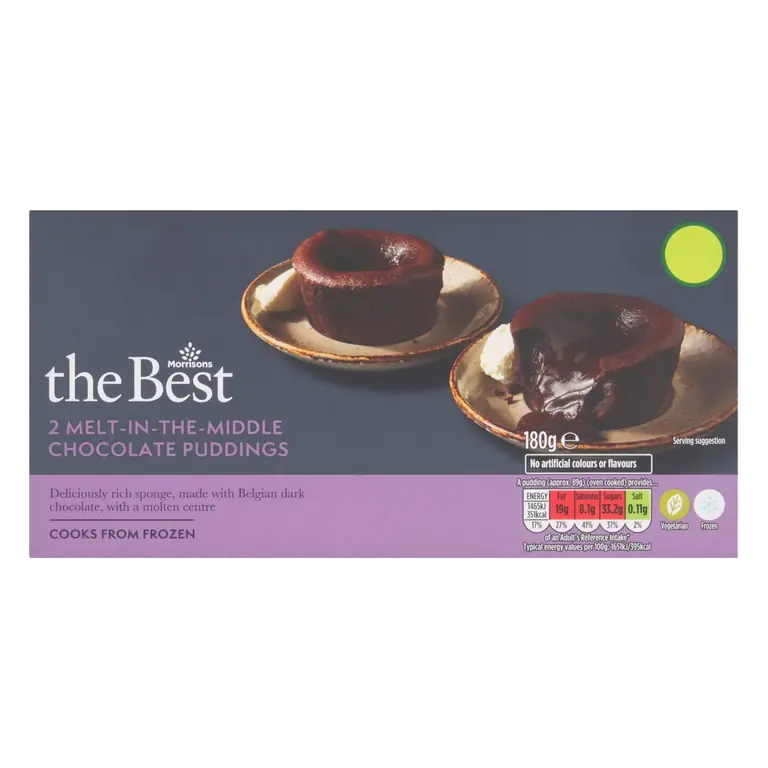 2 Melt In The Middle Chocolate Puddings