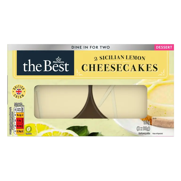 2 Sicilian Lemon Cheesecakes 192g