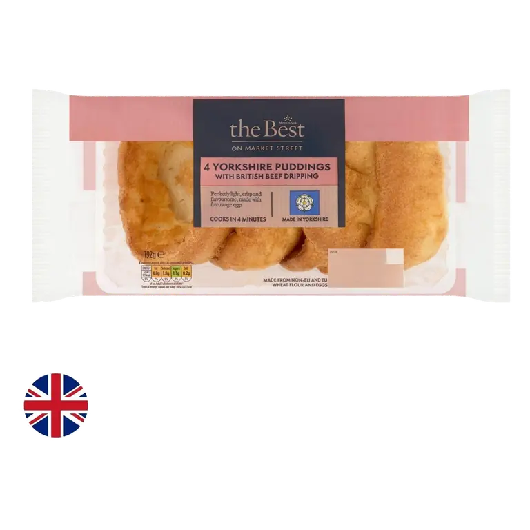 4 Beef Dripping Yorkshire Puddings