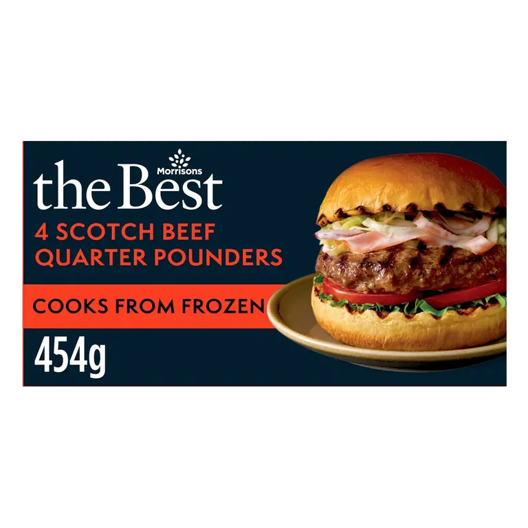 4 Scotch Beef Quarter Pounders