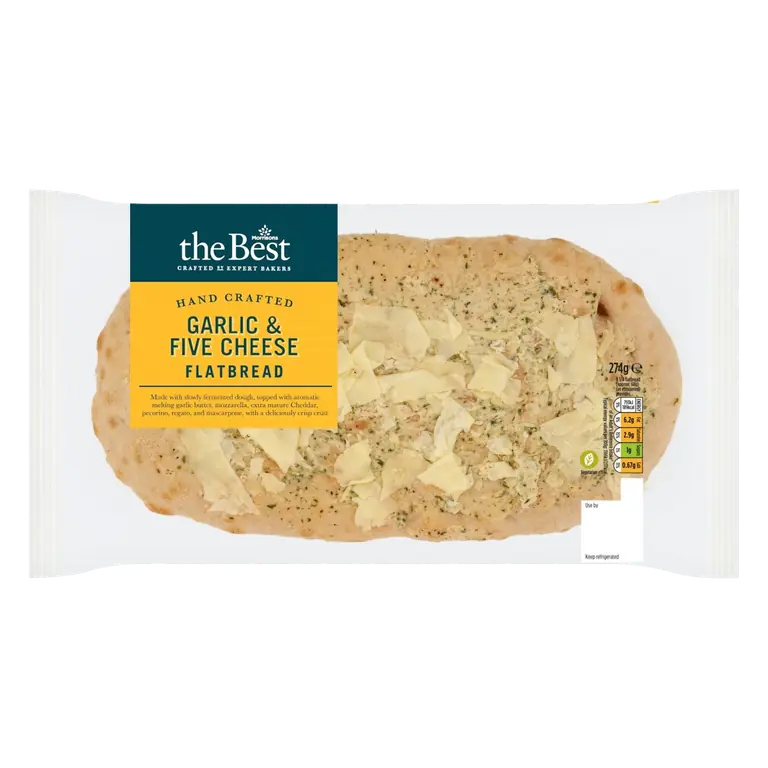 The Best 5 Cheese & Garlic Flatbread 274g
