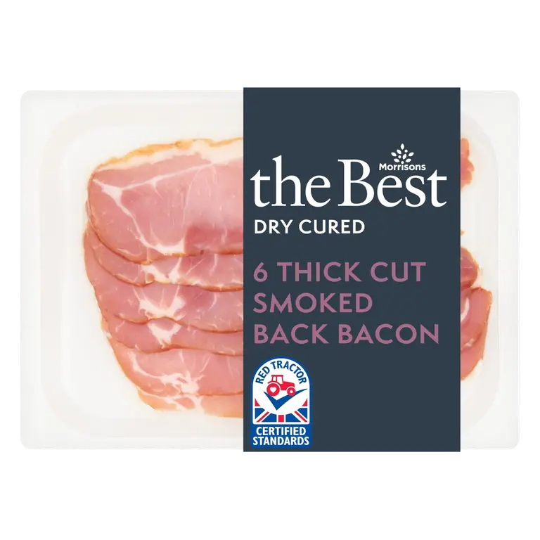 6 Smoked Thick Cut Back Bacon 240g