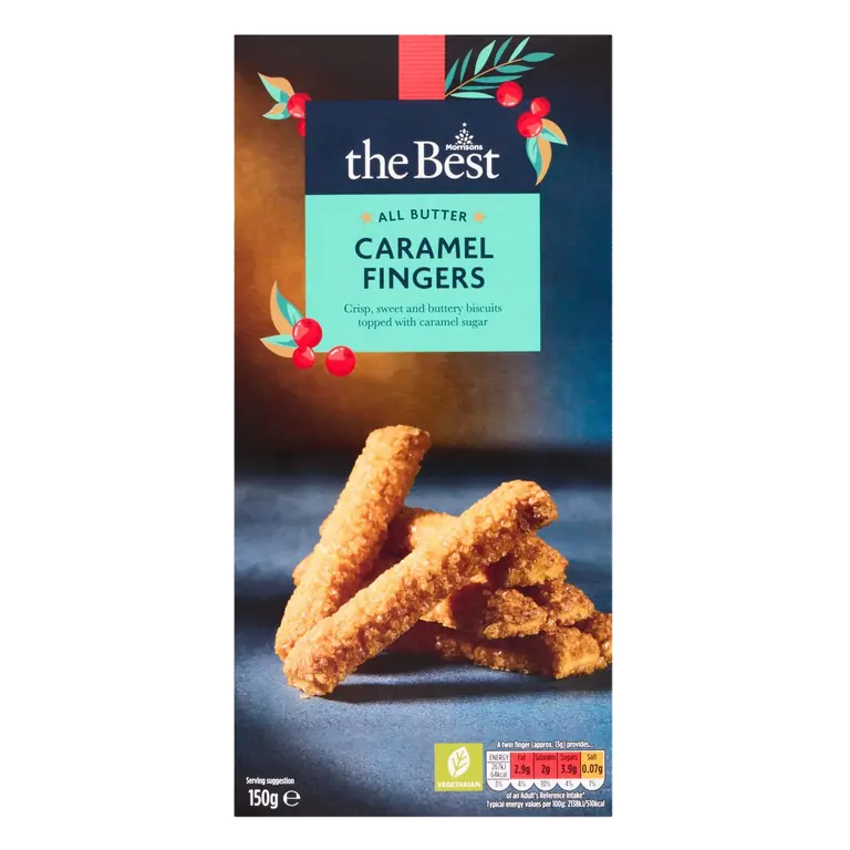 All Butter Caramel Fingers 150g