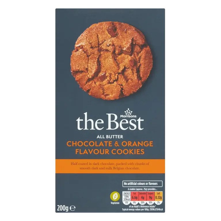 All Butter Chocolate & Orange Flavour Cookies 200g