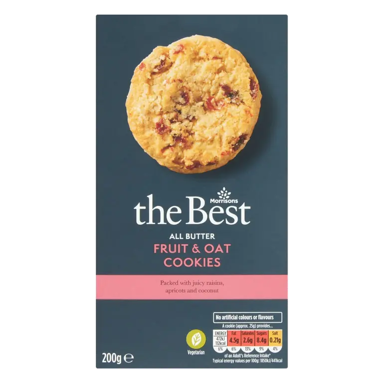 All Butter Fruit & Oat Cookies 200g