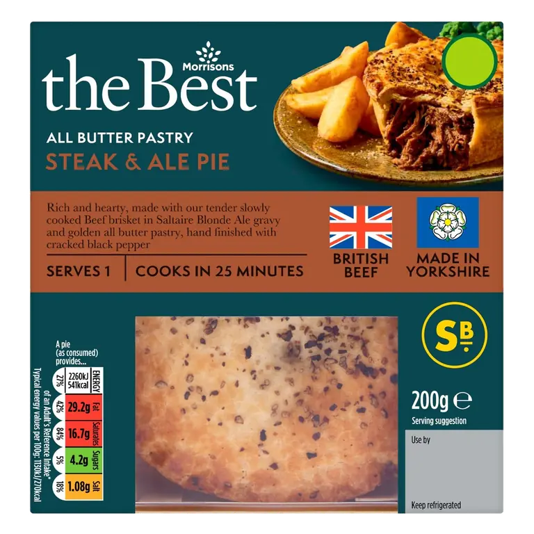 All Butter Pastry Steak & Ale Pie 200g