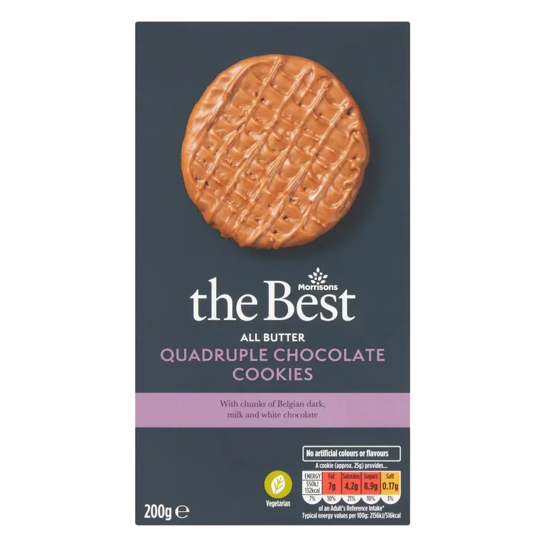 All Butter Quadruple Chocolate Cookies 200g