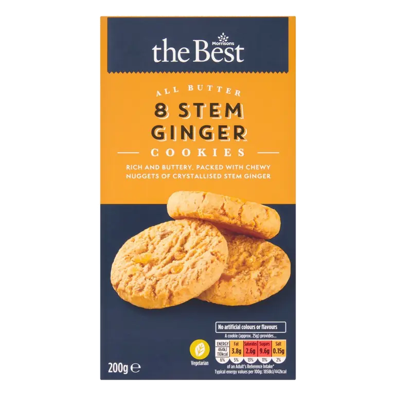 All Butter Stem Ginger Cookies 200g