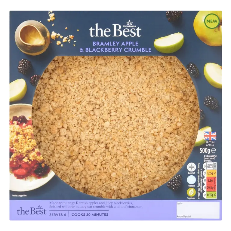 Apple & Blackberry Crumble 500g
