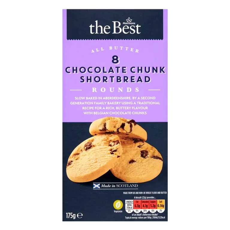 The Best Belgian Chocolate Chip Shortbread Rounds