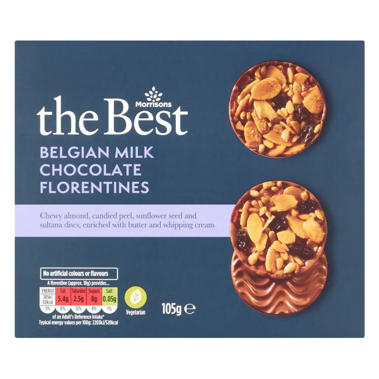 Belgian Milk Chocolate Florentines 105g