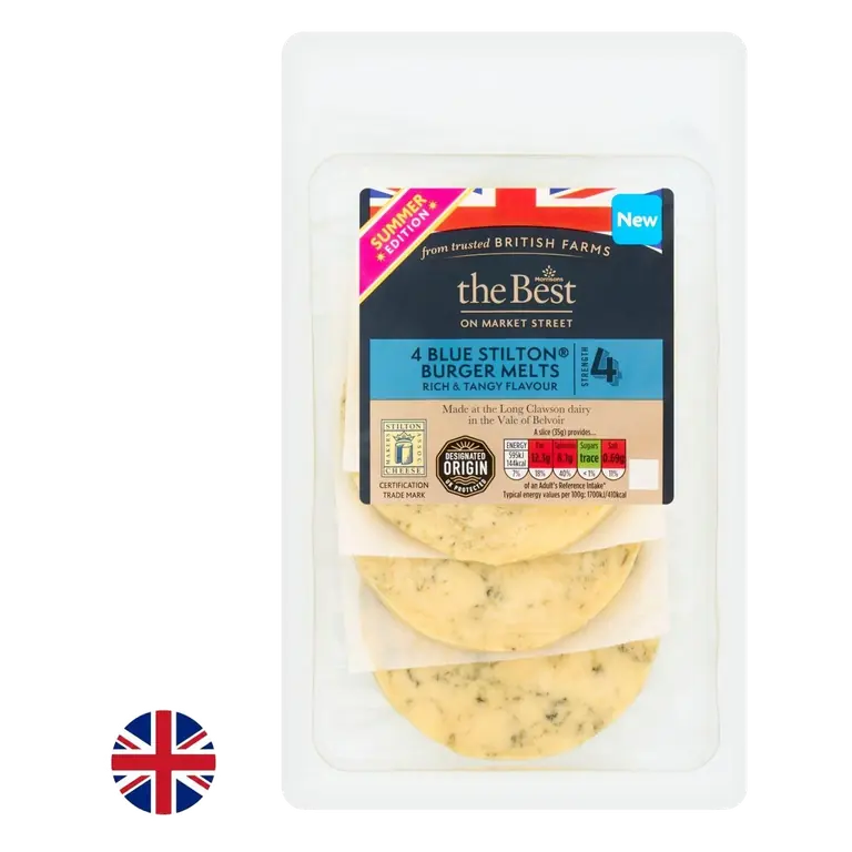 British Blue Stilton Burger Melts