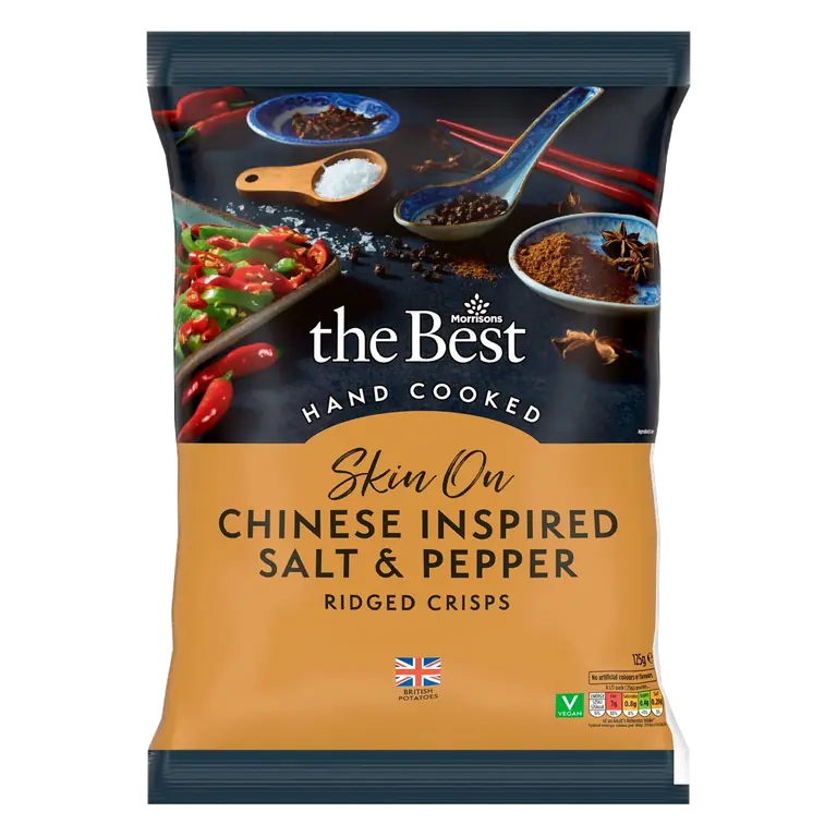 Chinese Salt & Pepper Ridge Crisps 125g