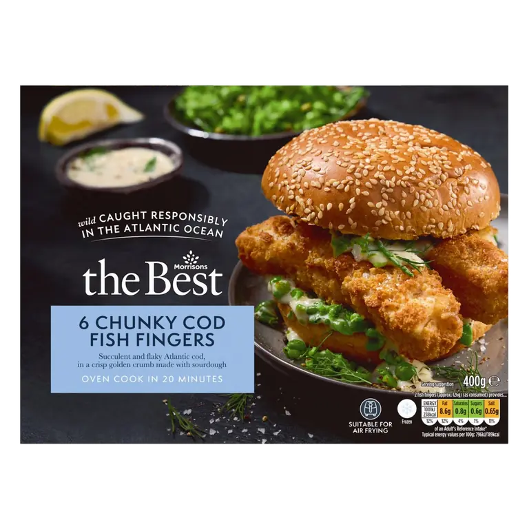 The Best Chunky Breaded Cod Fish Fingers