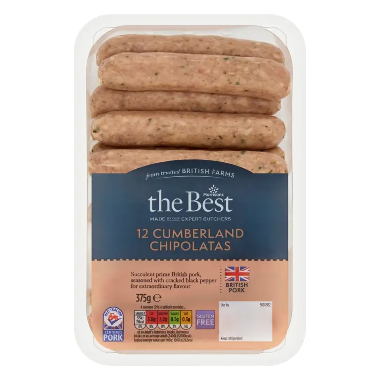 Cumberland Chipolatas 12 Pack 375g