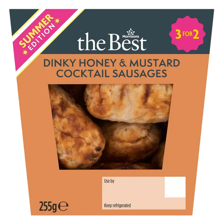 Dinky Honey & Mustard Pork Cocktail Sausages 255g