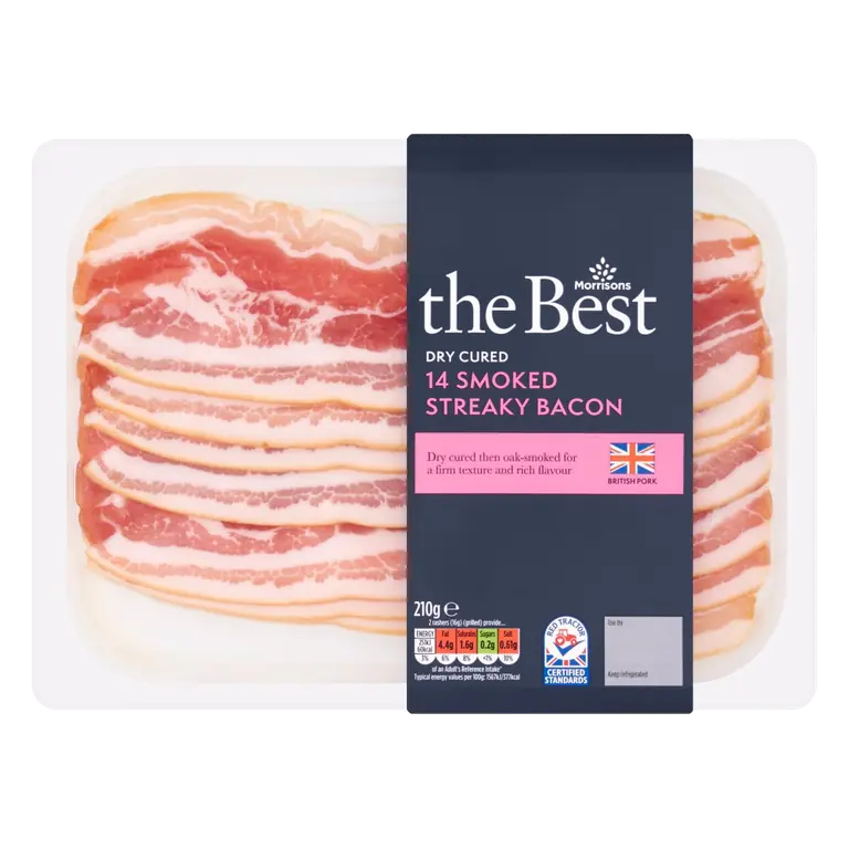 Dry 14 Smoked Streaky Bacon 210g
