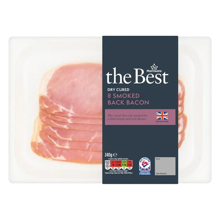 Dry Cured 8 Smoked Back Bacon