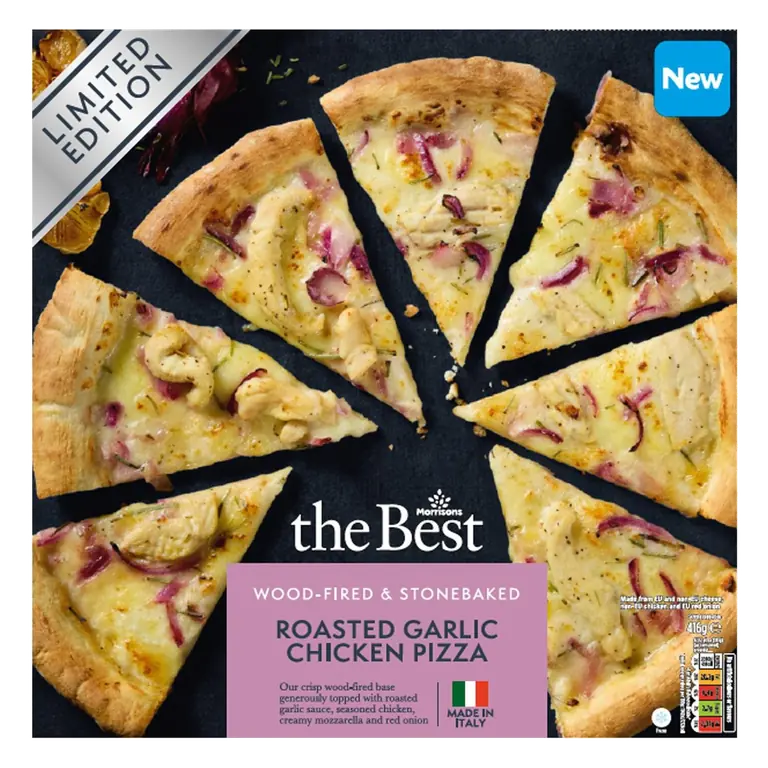 Garlic Chicken Pizza, Wood Fired , Limited Edition 416g