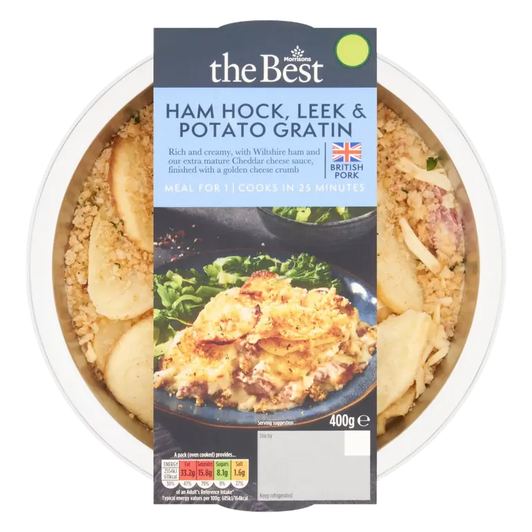 Ham Hock, Leek & Potato Gratin