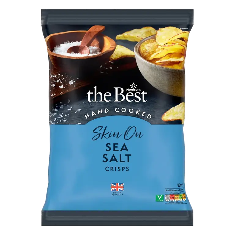 Hand Cooked Sea Salted Crisps 125g