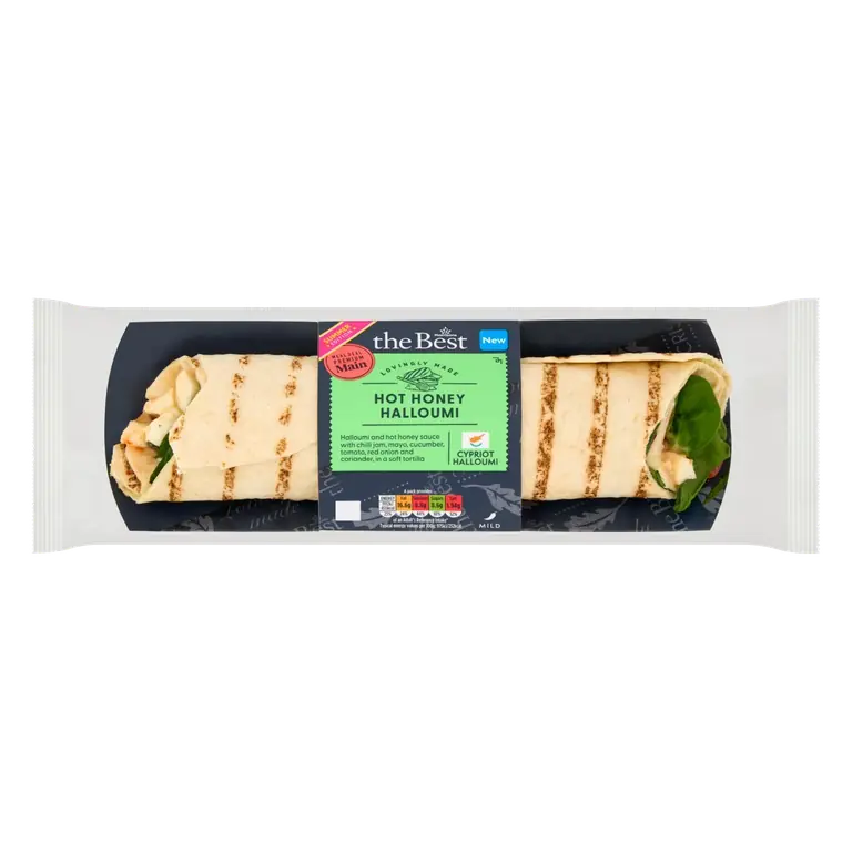 Hot Honey And Halloumi Wrap